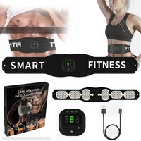 ELEKTROSTYMULATOR PAS MASAŻER WIBRUJĄCY ODCHUDZAJĄCY DO MIĘŚNI BRZUCHA 6W1