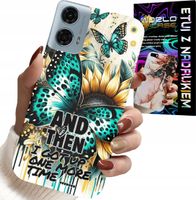 ETUI DO MOTOROLA G34 5G - AND THEN I GOT UP, KOBIECE WZORY + FOLIA