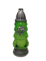 Znicz Bożonarodzeniowy z srebrnym dzwonkiem 28 cm