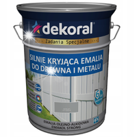 EMAKOL STRONG FARBA DO DREWNA I METALU POPIELATY 5L