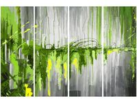 OBRAZ GREEN WATERFALL ZIELONY WODOSPAD