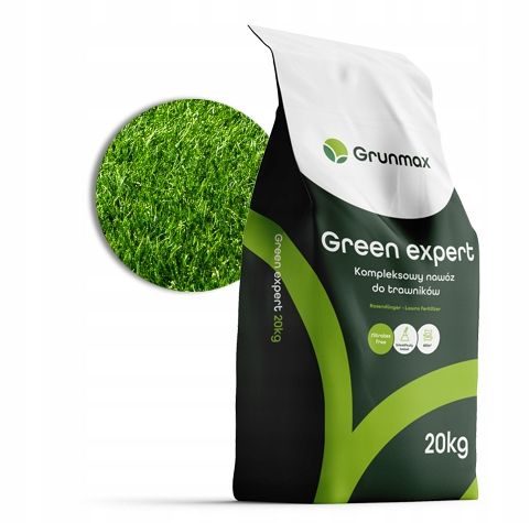 GRUNMAX - Green expert wiosenny nawóz do trawy, trawnika , PREMIUM 20kg na Arena.pl