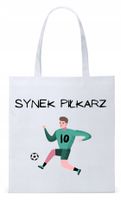 Dla Syna Syneczka Prezent Torba Eco Biała Shopper Z Nadrukiem Ze Zdjęciem