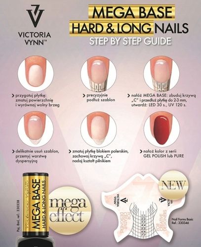 VICTORIA VYNN BAZA BUDUJĄCA MEGA BASE HARD&LONG NAILS CLEAR 8ML na Arena.pl