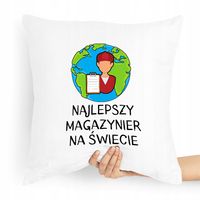 Poduszka Prezent Dla Najlepszego Magazyniera Z Nadrukiem Ze Zdjęciem
