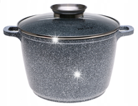 GARNEK Ceramiczny Marmurowy KOCIOŁEK Głęboki Wysoki 10l 28cm 3909