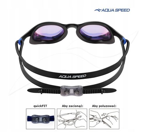 Okulary do pływania lustrzanki AQUA SPEED Vortex Mirror 07 +etui na Arena.pl