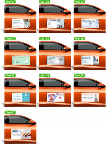 Magnes na samochód reklama magnetyczna 60x30 LODY AMERYKAŃSKIE na Arena.pl