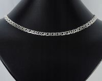 Srebrny Łańcuszek Rombo 55cm 6,2mm