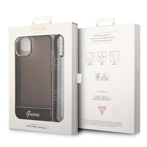 Etui Guess do iPhone 15, iPhone 14, iPhone 13, Czarny na Arena.pl
