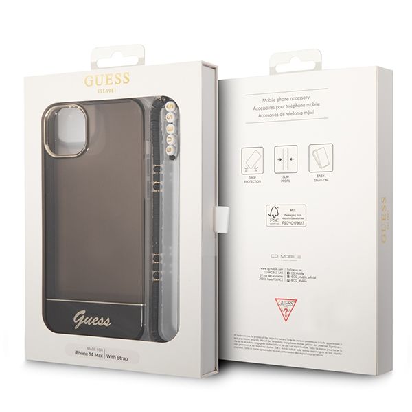 Etui Guess do iPhone 15, iPhone 14, iPhone 13, Czarny zdjęcie 7