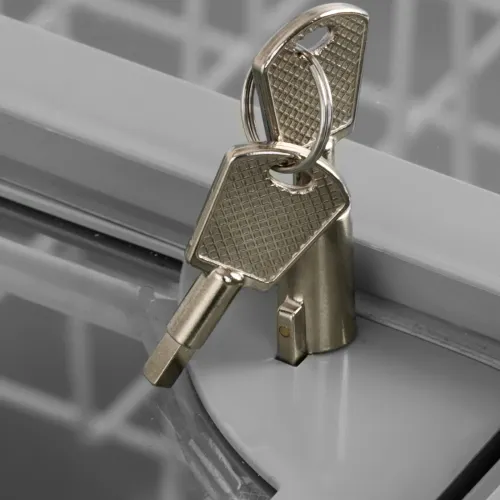 Zamrażarka skrzyniowa przeszklona z zamkiem do mrożonek lodów 550 l 383 W na Arena.pl