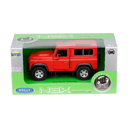 Model 1:34, Land Rover Defender, czerwony na Arena.pl
