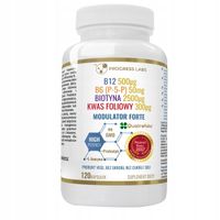 Progress Labs Modulator Forte 120 kapsułek Kwas Foliowy Biotyna Vegan