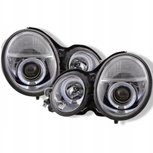 Nowe LAMPY Reflektory Do MERCEDES E KLASA W210 Od 1999 Do 2002 RINGI LED na Arena.pl