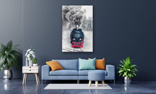 OBRAZ NA PŁÓTNIE 056 Lokomotywa 60x90cm na Arena.pl