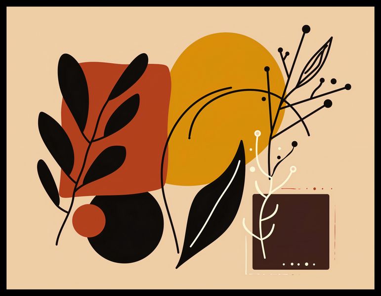 Plakat 65x50cm Ciepłe Kontury zdjęcie 2