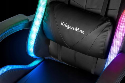 Fotel gamingowy krzesło podnóżek Kruger&Matz na Arena.pl