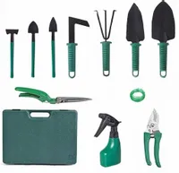 ZESTAW NARZĘDZI OGRODOWYCH 10ele - ŁOPATKA NOŻYCE