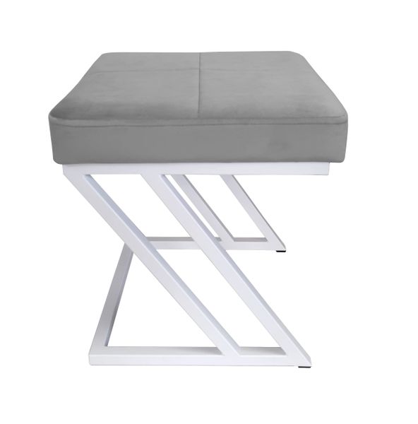 Pufa ZETA LOFT taboret podnóżek podstawa biała MG17 zdjęcie 2