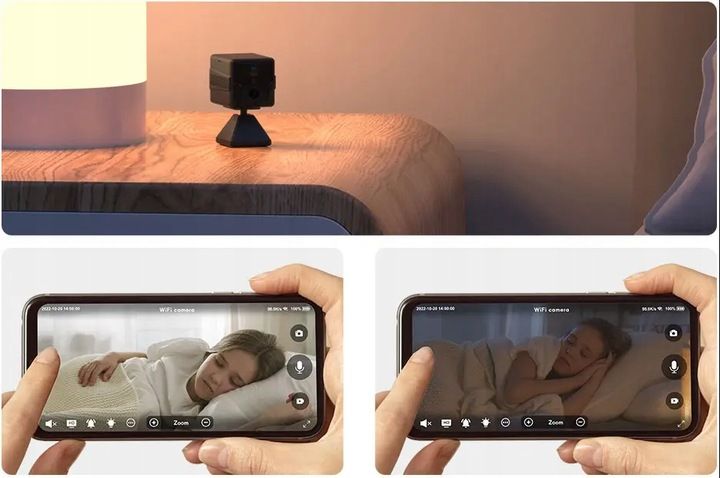 MINI KAMERA 4G NA SIM PODGLĄD NA ZYWO DETEKCJA ALARMY DO 10 DNI PRACY MK01G zdjęcie 4