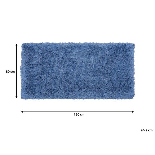 Dywan shaggy 80 x 150 cm niebieski CIDE na Arena.pl