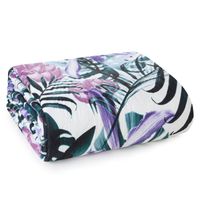 Narzuta z mikrofibry z nadrukiem kwiatowym MALIBU 200X220 wielokolorowa