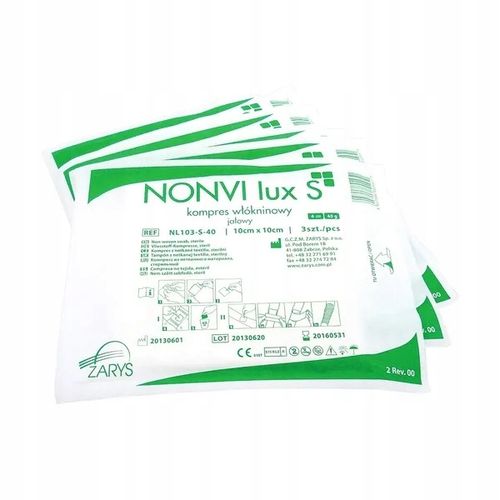 ZARYS NONVI lux S-7,5cm x 7,5cm 25szt x 5szt Kompres włókninowy, jałowy na Arena.pl