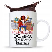 Kubek Prezent Dla Sekretarki Piekielnie Dobra Z Nadrukiem Ze Zdjęciem