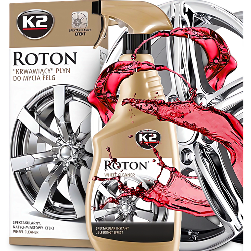 K2 ROTON 700ML KRWAWA FELGA  SZCZOTKA SIGMA DRESSING DO OPON APLIKATOR na Arena.pl
