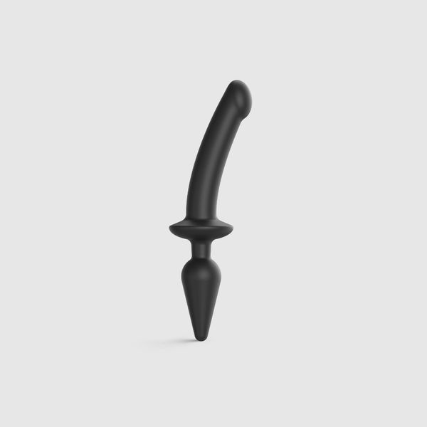 Strap-on-me Switch Plug-in Semi-realistic Dildo Black L zdjęcie 3