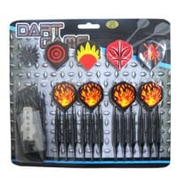 zestaw rzutek do tarcz elektronicznych 16g master black plated brass 12szt