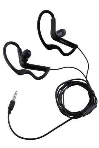Słuchawki sportowe basic - czarne na Arena.pl