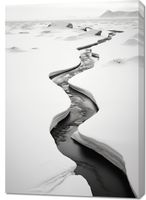 Obraz 70x100cm Szczeliny Mrozu