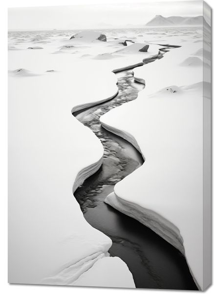 Obraz 70x100cm Szczeliny Mrozu zdjęcie 1