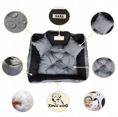 Legowisko dla Psa Kota Kanapa Kojec Z imieniem S 55x45 cm Różne kolory na Arena.pl