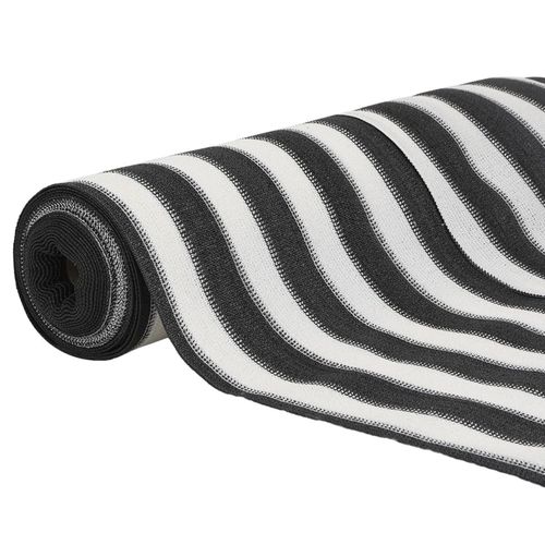 Siatka cieniująca, antracytowo-biała, 2x50 m, HDPE, 195 g/m² na Arena.pl