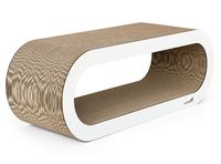 Wytrzymały drapak z funkcją legowiska dla kota - Gattino Perełka Biały 75cm