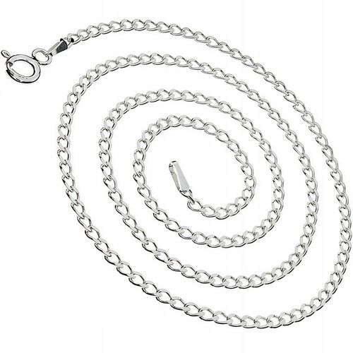 Łańcuszek srebrny Medalik komunijny MATKA BOSKA na Komunię czy Chrzest 45cm na Arena.pl