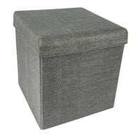 Pufa składana otwierana skrzynia pojemnik schowek 37x37x37 szara Homelife