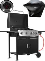 Grill Gazowy Ogrodowy Palniki 4+1 z Pokrowcem Grill Gazowy Ogrodowy Palniki 4+1 z Pokrowcem