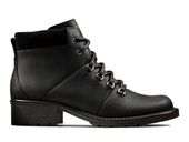 Clarks Botki Damskie - Orinoco Demi Ocieplane - rozmiar 37 - czarne, skóra