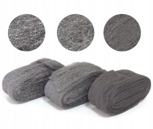 ZESTAW DO POLEROWANIA SZLIFOWANIA WEŁNA STALOWA na Arena.pl