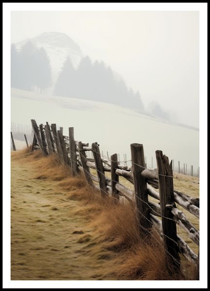 Plakat 70x100cm Spowity Mgłą zdjęcie 3