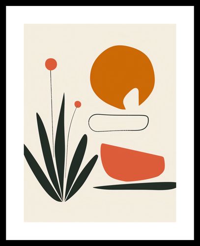 Plakat 50x65cm Abstrakcyjny Zen na Arena.pl