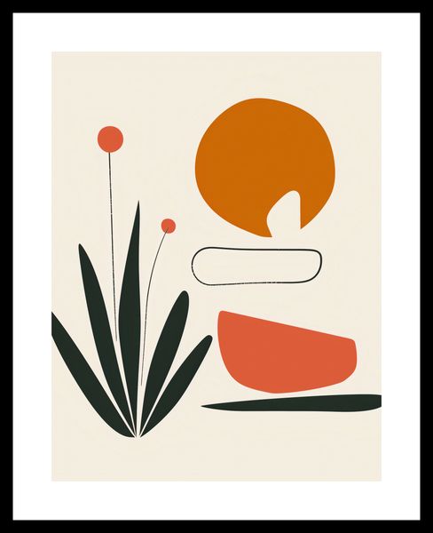 Plakat 50x65cm Abstrakcyjny Zen zdjęcie 3