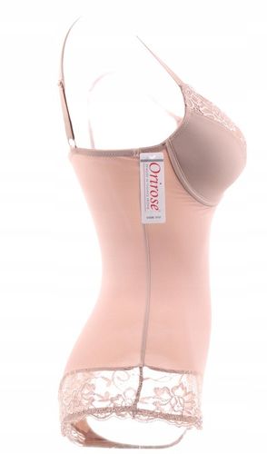 Orirose satynowe BODY WYSZCZUPLAJĄCE modelujące brzuch BIUSTONOSZ push-up na Arena.pl