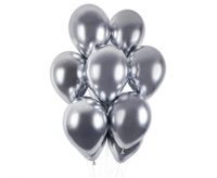 balony shiny 13 cali - srebrne / 50 szt. gb120/89