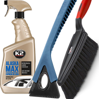 Skrobaczka Do Szyb 3w1 Szczotka Do Śniegu Odśnieżania Odmrażacz Do Szyb