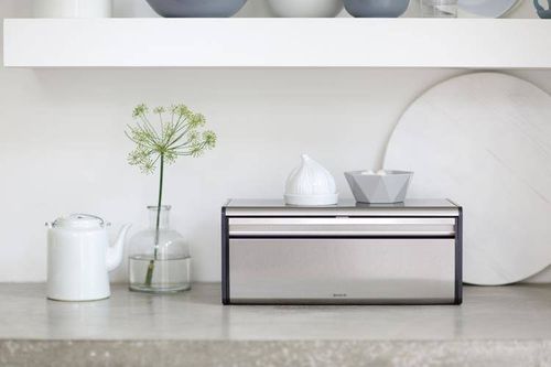 Chlebak prostokątny stal polerowana/czarny 163463 na Arena.pl